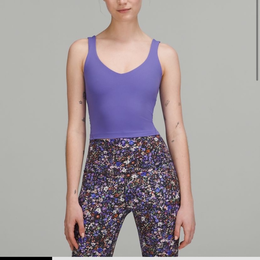 Purple size 0 align tank top never worn